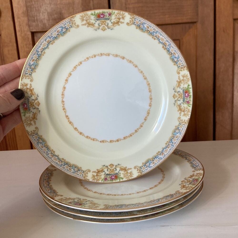 Vintage Noritake Pattern RO2 Salad/Dessert Plates, Set of 4